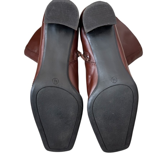 ANN MARINO Women's Carrie Boot Camel/Cognac Ankle Slim Silhouette Sq. Toe‎ 8.5 - Picture 12 of 15